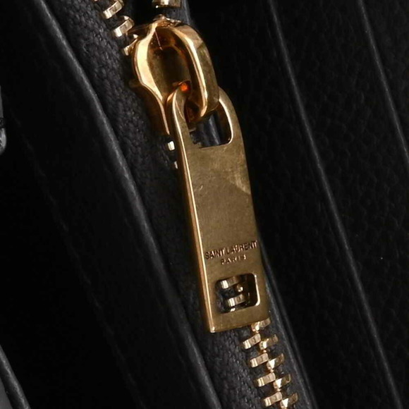 SAINT LAURENT Saint Laurent leather folio long wallet gray ladies - Picture 7 of 10